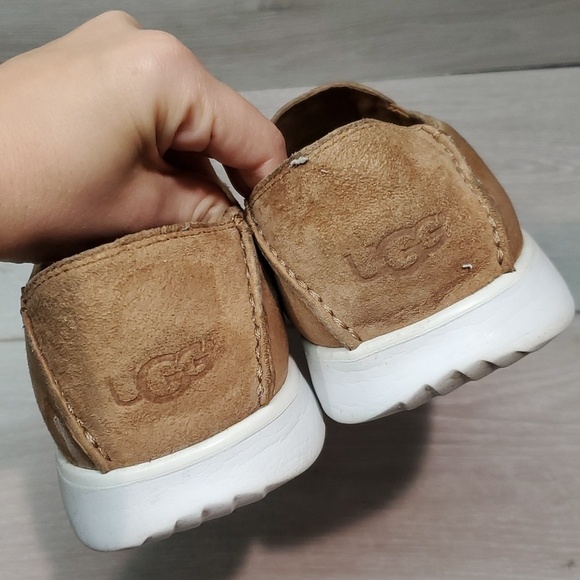 Ugg Australia Mens Colston Leather Sheepskin Loafer Chectnut Slip on shoes sz 10 main image 11